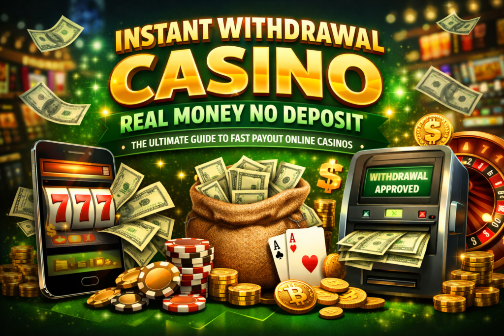 instant withdrawal casino real money no deposit